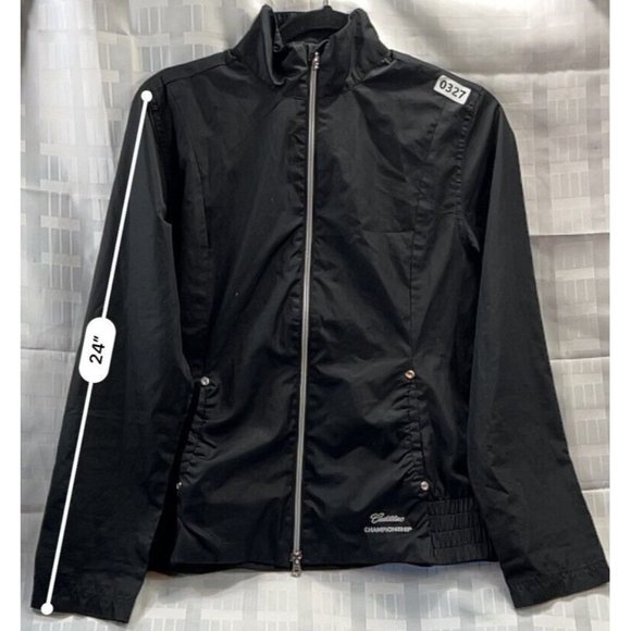 callaway women/man jacket color black size s Zipper - Picture 7 of 12